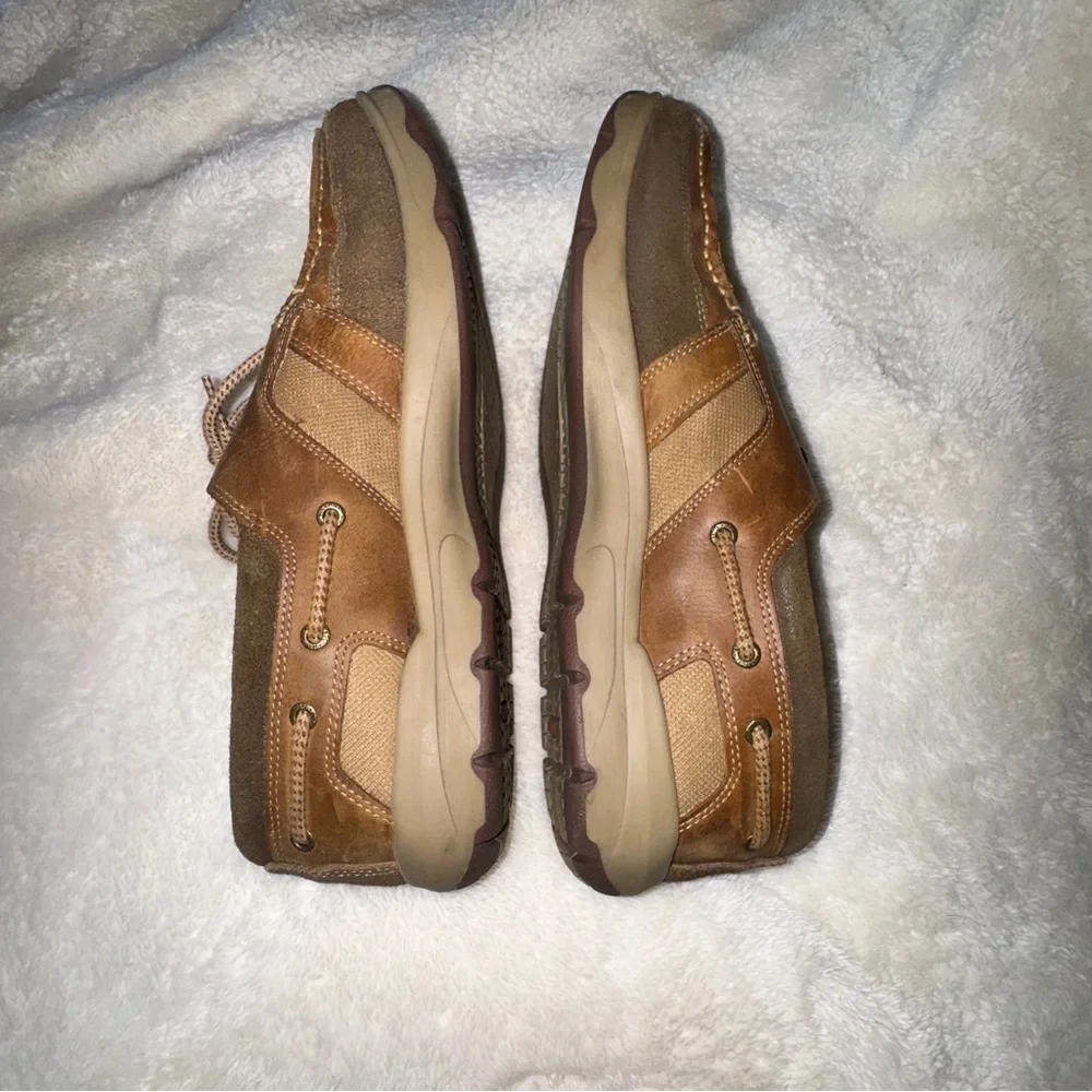 Rockport Brown Leather Boat Shoes
